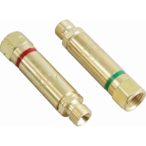 Antiretours pare-flammes - Oxy/gaz combustibles, Ensemble pour oxyg&egrave;ne-gaz combustible, Style pour adapteur de d&eacute;tendeur O-Max
