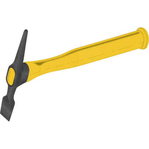 Plastic Handle Chipping Hammers, 11-7/8", 16  oz Head, Steel O-Max
