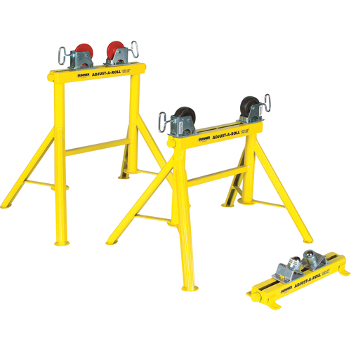Support Adjust-A-Rolls, Capacit&eacute; de chargement 1000 lb, Capacit&eacute; max. de tuyau 36" O-Max
