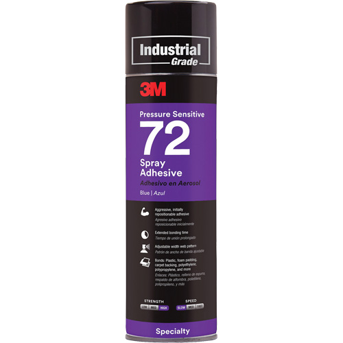 72 Pressure Sensitive Adhesive, Blue, Aerosol Can O-Max