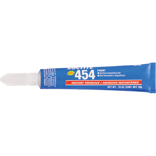 Prism 454 Instant Adhesive Gel, Clear, Tube, 20 g O-Max
