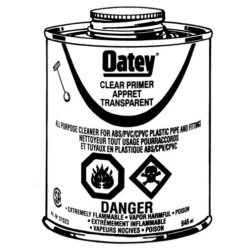 Clear Primer, 946 ml, Brush Top Can O-Max