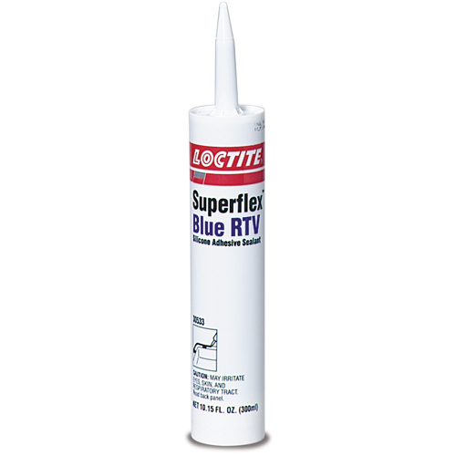 Superflex RTV Silicone Adhesive Sealant, Cartridge, Blue O-Max