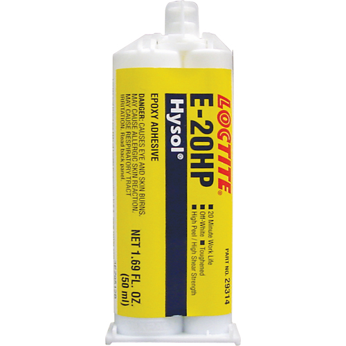 Hysol E-20HP Epoxy, Two-Part, Dual Cartridge, 104 g., Off-White O-Max