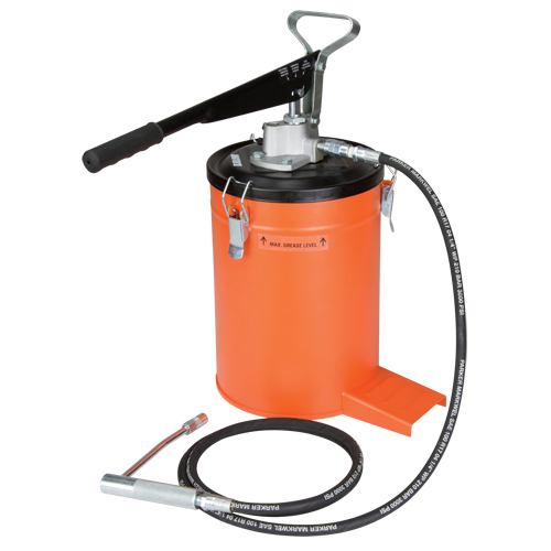 Graisseur avec seau, Acier O-Max