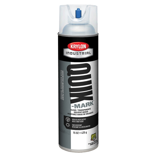 Industrial Quik-Mark Solvent-Based Inverted Marking Paint, 15 oz., Aerosol Can O-Max