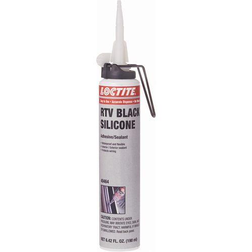Scellant adh&eacute;sif &agrave; la silicone Superflex RTV, Cartouche, Noir O-Max