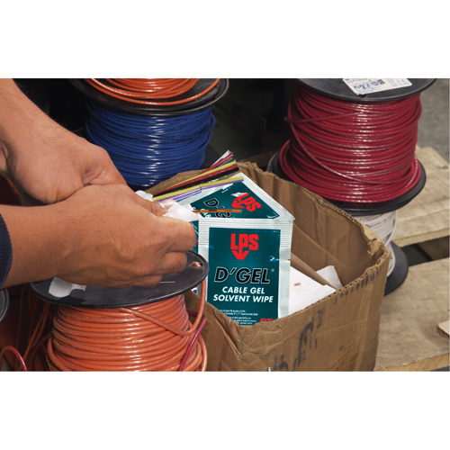 D'Gel&reg; Cable Gel Solvent, Packets O-Max