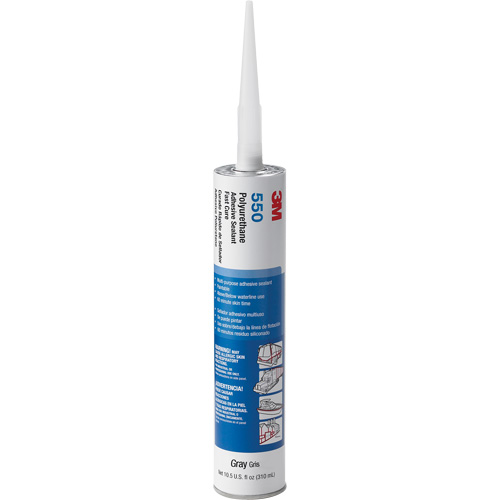Adh&eacute;sif et produit d'&eacute;tanch&eacute;it&eacute; &agrave; base de polyur&eacute;thane, 310 ml, Gris O-Max