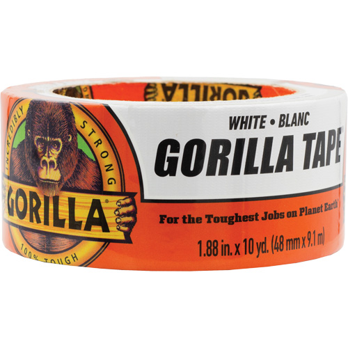 Duct Tape, 17 mils, White, 48 mm (2") x 9.14 m (30') O-Max