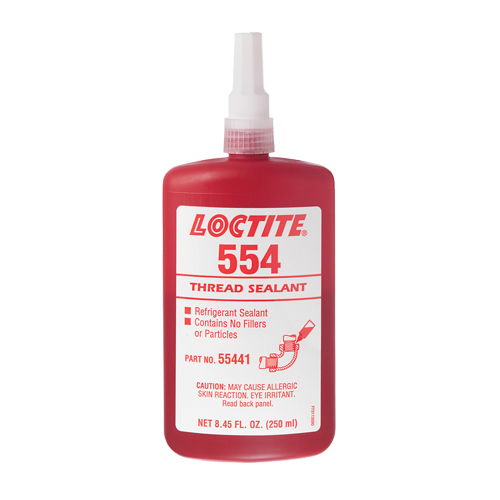 554 Thread Sealant, Bottle, 10 ml, -53.89° C - 148.89° C/-65°F - 300°F O-Max