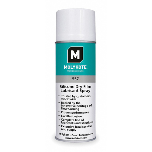 Molykote 557 Silicone Dry Film Lubricant, Aerosol Can O-Max