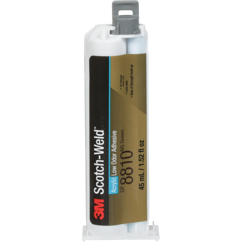 Adh&eacute;sif &agrave; faible odeur Scotch-Weld, Deux composants, Cartouche double, 45 ml, Vert O-Max
