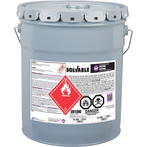 Ac&eacute;tone liquide, 18,9 L O-Max