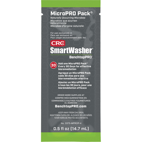 Agent nettoyant antimicrobien MicroPro Pack, 0,5 oz, Pochette O-Max