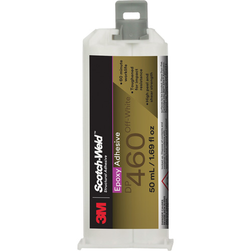 Adh&eacute;sif Scotch-Weld, 50 ml, Cartouche double, Deux composants, Blanc O-Max