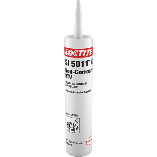 Superflex&reg; SI 5011CL Non-Corrosive RTV Silicone, Cartridge, Clear O-Max