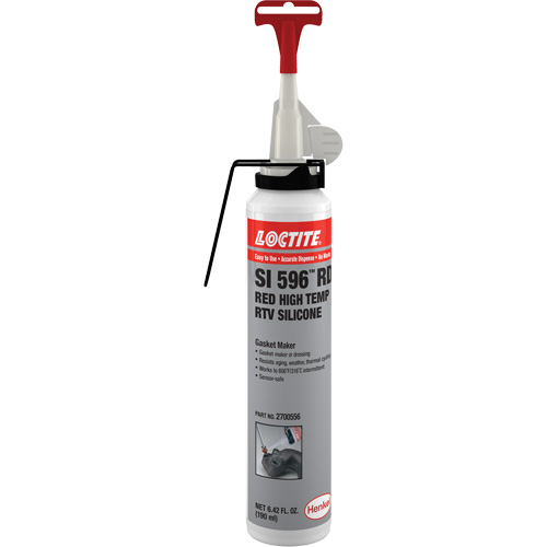 Superflex High Temp RTV Silicone Adhesive Sealant, Aerosol Can, Red O-Max