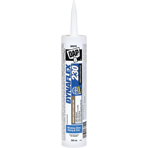 Scellant en &eacute;lastom&egrave;re de qualit&eacute; sup&eacute;rieure Dynaflex 230, 300 ml, Cartouche, Blanc O-Max