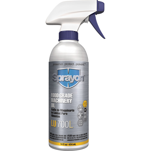 Huile &agrave; machine de cat&eacute;gorie alimentaire, 14 oz, Bouteille &agrave; g&acirc;chette O-Max