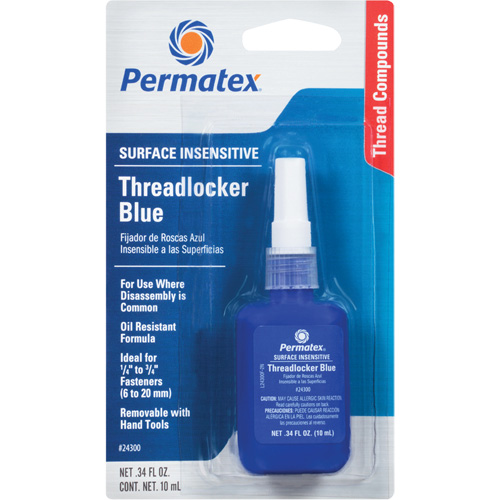 Adh&eacute;sif frein-filet pour toute surface, Bleu, &eacute;lev&eacute;, 10 ml, Bouteille O-Max