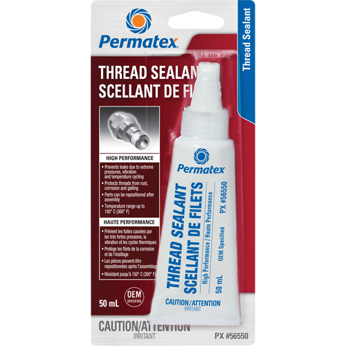 High Performance Thread Sealant, Tube, 50 ml, -54° C - 149° C/-65° F - 300° F O-Max
