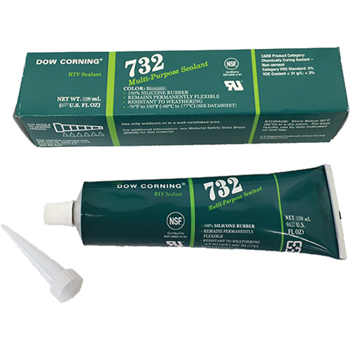 732 Sealant, 90 ml, Tube, White O-Max