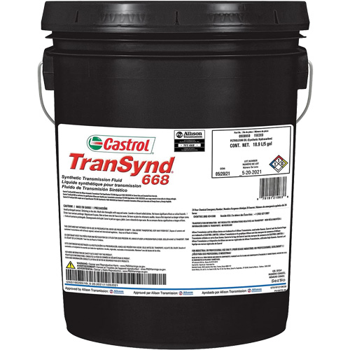 Liquide de transmission automatique enti&egrave;rement synth&eacute;tique TranSynd 668 O-Max