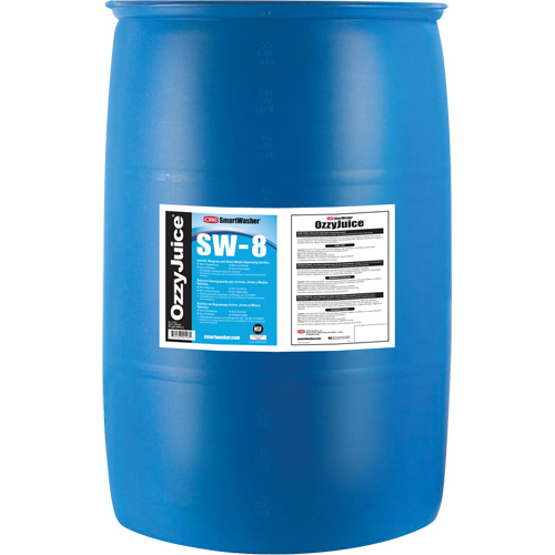 Produit d&eacute;graissant SmartWasher OzzyJuice SW-8 pour a&eacute;ronefs, armes et une s&eacute;lectin de m&eacute;taux, Baril O-Max