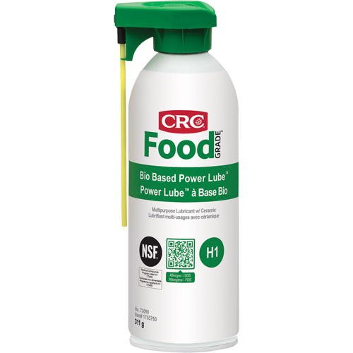 Lubrifiant polyvalent Power Lube biosourc&eacute; FoodGrade avec c&eacute;ramique, Canette a&eacute;rosol O-Max