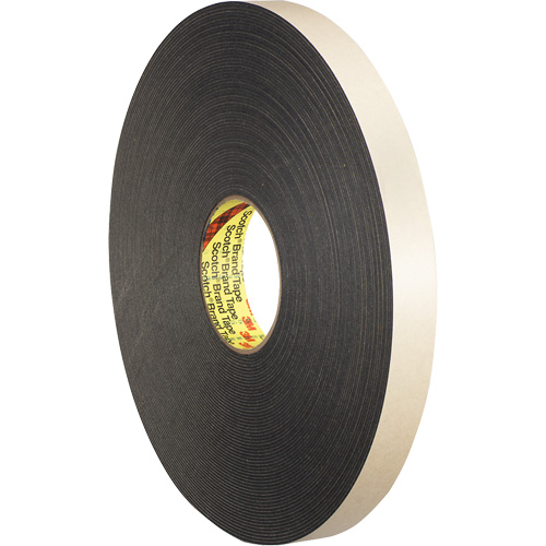 Double-Coated Foam Tape, 33 m (108') L x 18 mm (3/4") W, 62 mils, Polyethylene O-Max