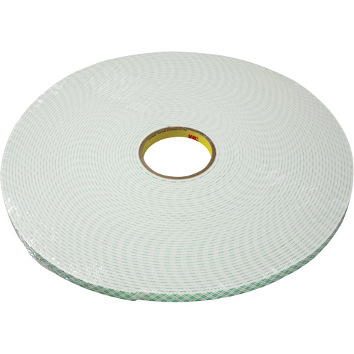 Double-Coated Urethane Foam Tape, 16.5 m (54') L x 25.4 mm (1") W, 25 mils, Urethane O-Max