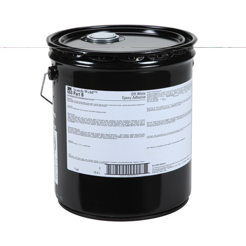 Adh&eacute;sif Scotch-Weld, 5 gal., Seau, Deux composants, Blanc cass&eacute; O-Max