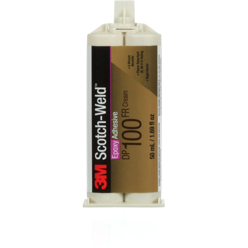 Adh&eacute;sif Scotch-Weld, 1,7 liq. oz., Cartouche, Deux composants, Blanc cass&eacute; O-Max