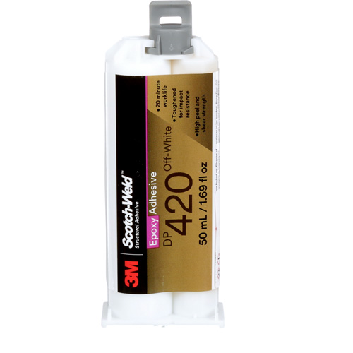 Scotch-Weld Adhesive, 1.25 fl. oz., Cartridge, Two-Part, Off-White O-Max