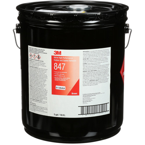 Scotch-Weld High-Performance Rubber & Gasket Adhesive, Pail, Brown O-Max