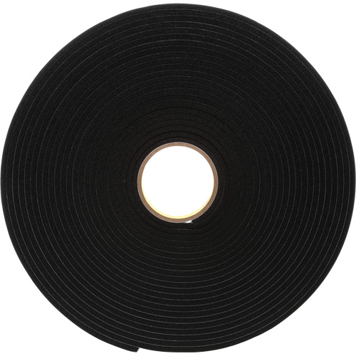 Ruban de mousse en vinyle 4504, 25,4 mm (1") la x 16,5 m (54') lo, 250 mils, Noir O-Max