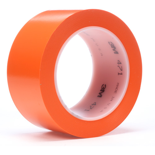 Ruban en vinyle 471, 19 mm (3/4") la x 32,9 m (108') lo, 5,2 mils, Orange O-Max