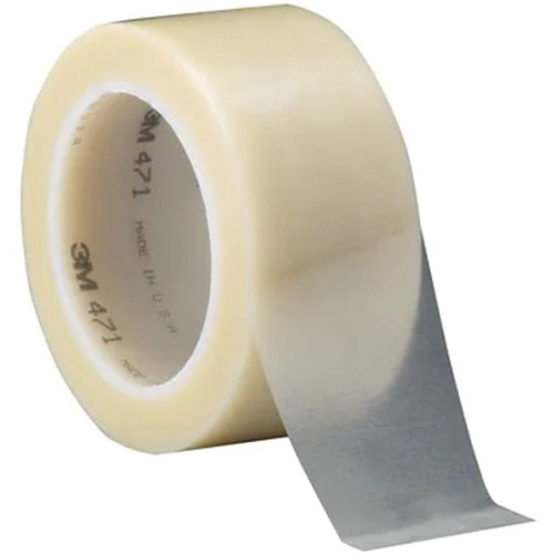 471 Vinyl Tape, 102 mm (4") W x 32.9 m (108') L, 5.3 mils, Yellow O-Max