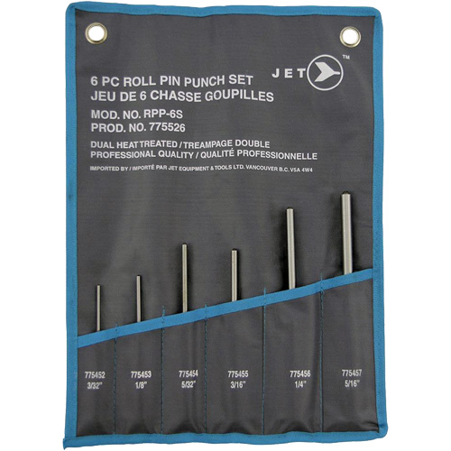 RPP-6S Jeu de poinçons pour goupilles cylindriques, 6 morcea O-Max