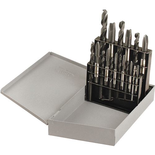 Drill & Plug Hand Tap Set, 18 Pieces O-Max