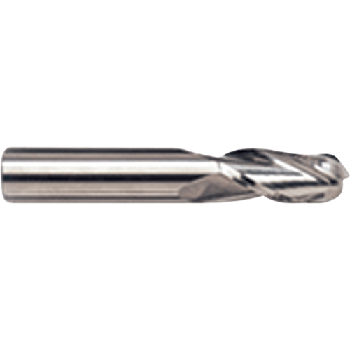 Ball Nose End Mill, 1/8" Dia., 4 Flutes, Carbide O-Max