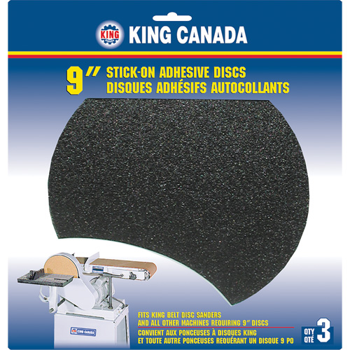 Disque de ponçage pour le bois, 9" dia., Grain 60 O-Max
