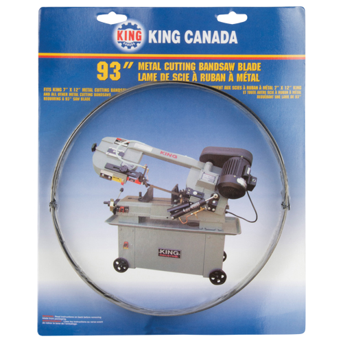 Metal Cutting Bandsaw Blade, Metal, 93" L x 3/4" W x 0.032" Thick, 14 TPI O-Max