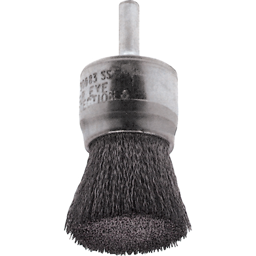 Brosses mont&eacute;es &agrave; fils cr&ecirc;p&eacute;s, 1/2", Fils 0,02", Tige 1/4" O-Max