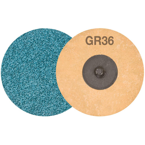 TWIST TOPCUT Sanding Disc, 3" Dia., 36 Grit, Zirconium O-Max
