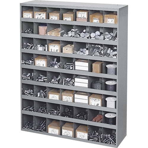 Armoires pour bacs de rangement en acier, 33-3/4" la x 12" p x 42" h, Gris O-Max