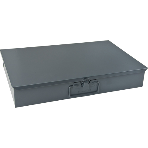 Boîtes en acier &agrave; compartiments &agrave; fond courb&eacute;, 18,34" la x 12,16" p x 3,16" h, 6 horizontaux compartiments O-Max