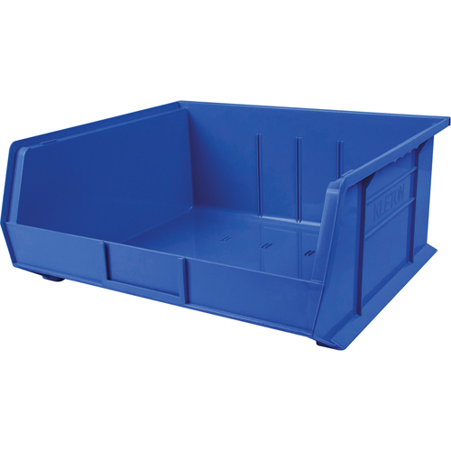 Plastic Bin, 16-1/2" W x 11" H x 18" D, Blue O-Max