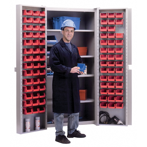 Deep-Door Combination Cabinet, 38" W x 24" D x 72" H, 4 Shelves O-Max